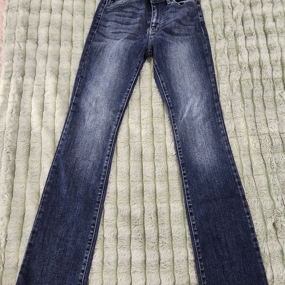 KanCan Dark Blue Boot Cut Jeans - Picture 1 of 4